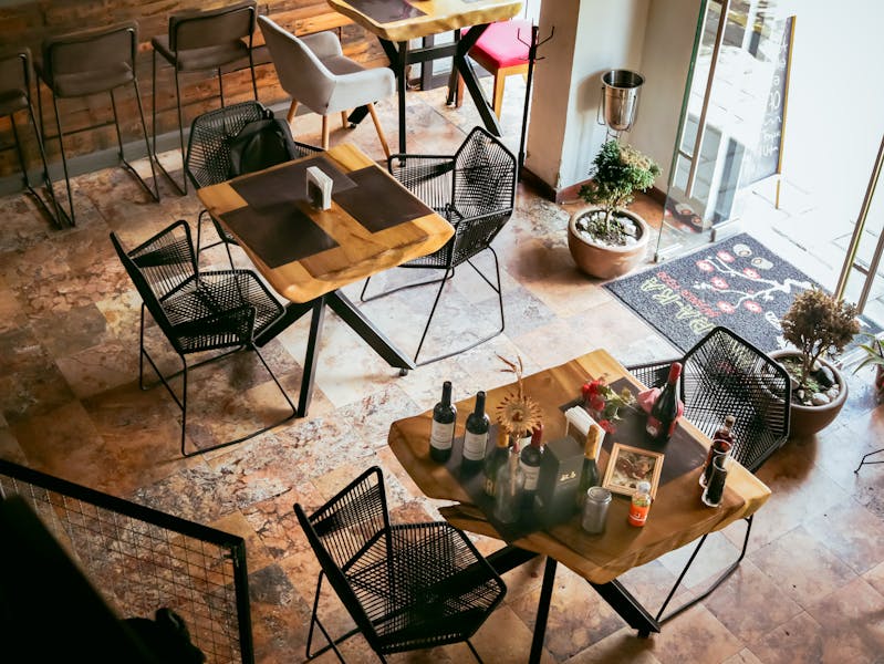 Starbird chicken restaurant interior — warm, inviting dining space